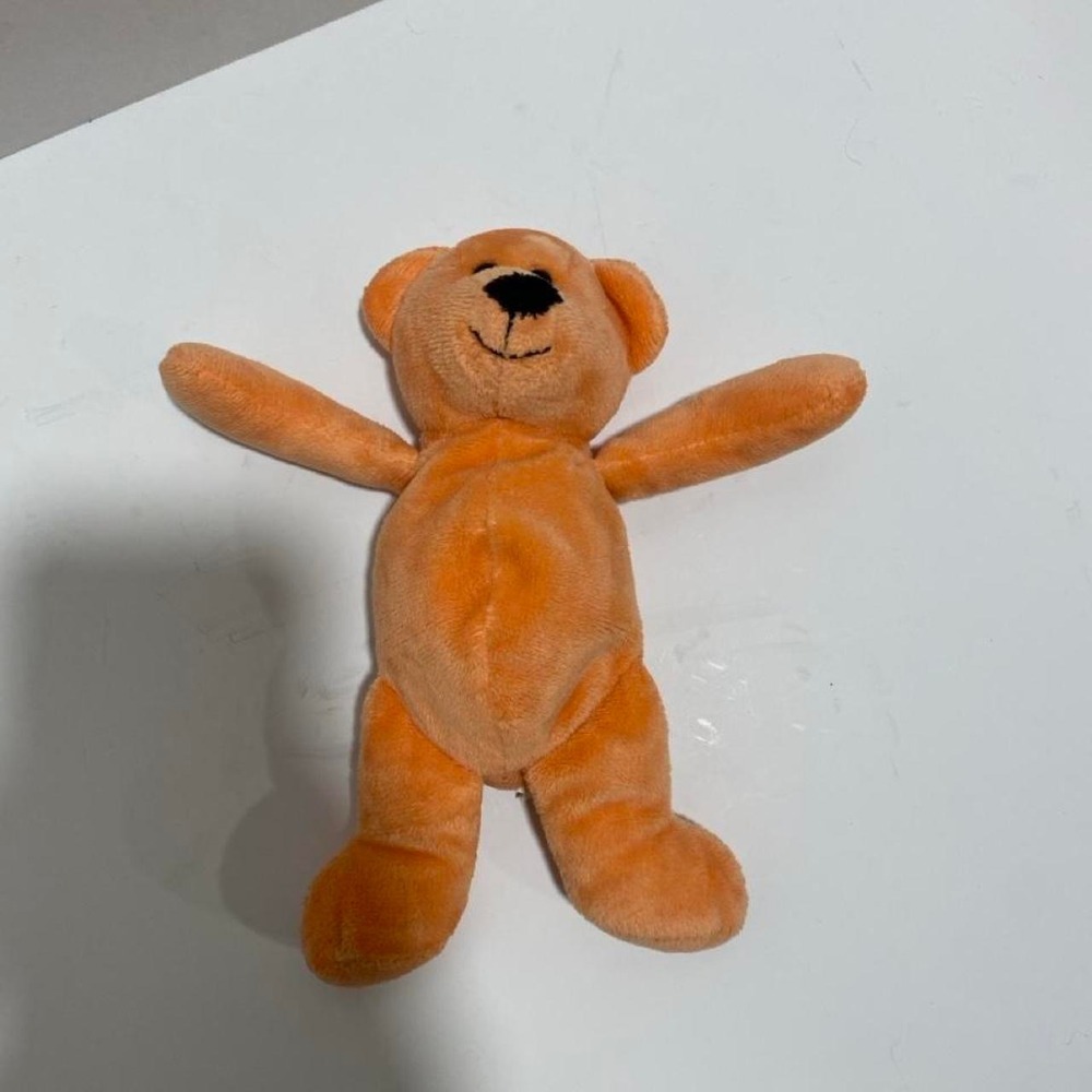 TY Orange teddy bear plush toy. SKU-A893#teddybear